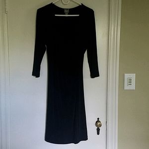 Travelers by Chico's Black Wrap Front Dress